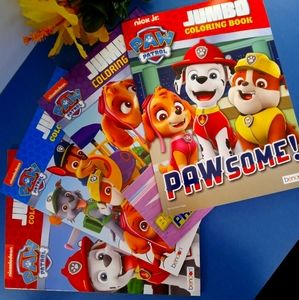 4PC Paw Patrol Nickelodeon Jumbo Coloring Books